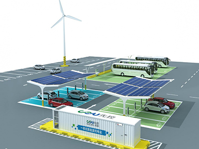 Зарядные станции электромобилей на солнечных парковках